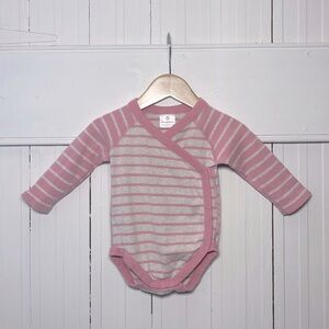HANNA ANDERSSON 100% Organic Cotton Long Sleeve Kimono Bodysuit